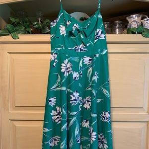 Eliza J Green Floral dress